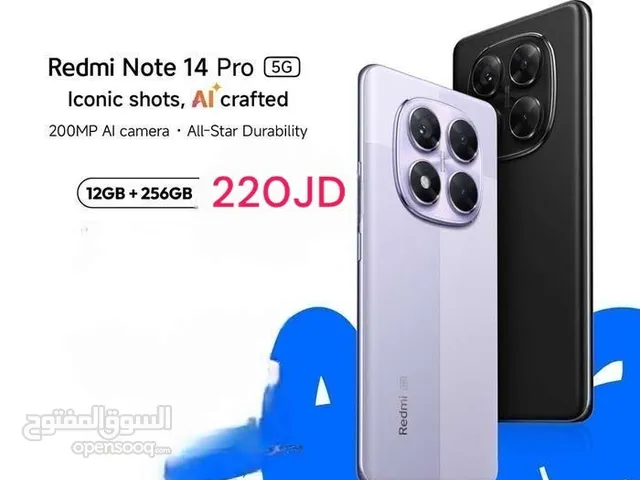 Redmi Note 14 Pro 5G 12Ram ريدمي نوت شاومي نوت كفالة الوكيل الرسمي 14 Pro 14pro برو