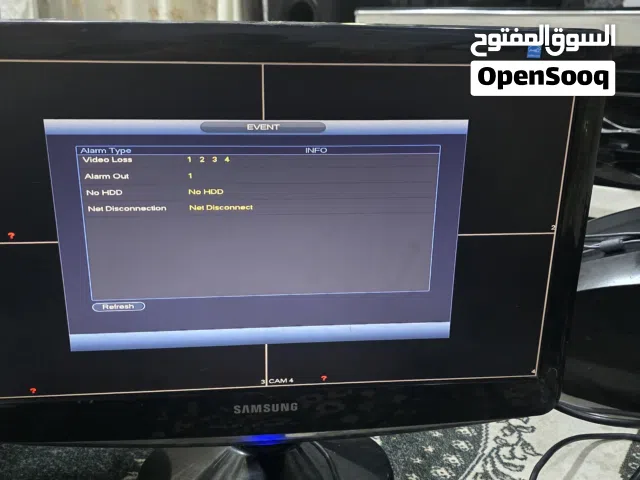 شاشة سامسونك حجم 20  للكاميرات منفذ في جي اي السعر 15