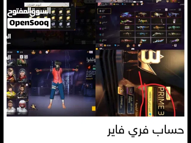 Free Fire Accounts and Characters for Sale in Amman