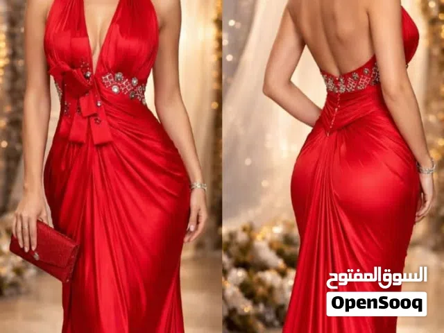 فستان سهرة راقي حرير تركي