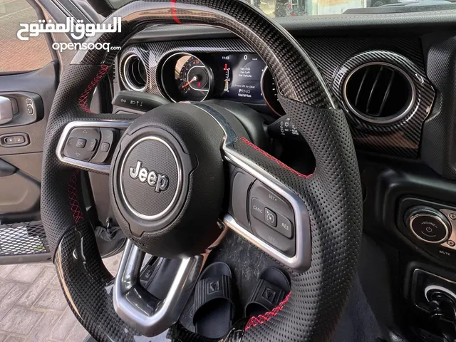 سكان جيب تفصيل كاربون فايبر  carbon fiber steering wheel jeep jl