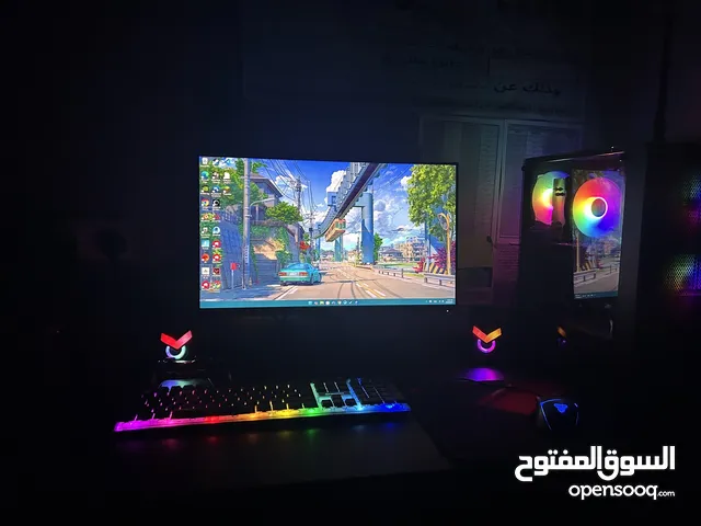 بيسي العاب مع كرت rtx5060 مستعمل اسبوع فقط و كل كراتين القطع متوفره مع ضمان سنة مع كل ملحقاته شاشة..