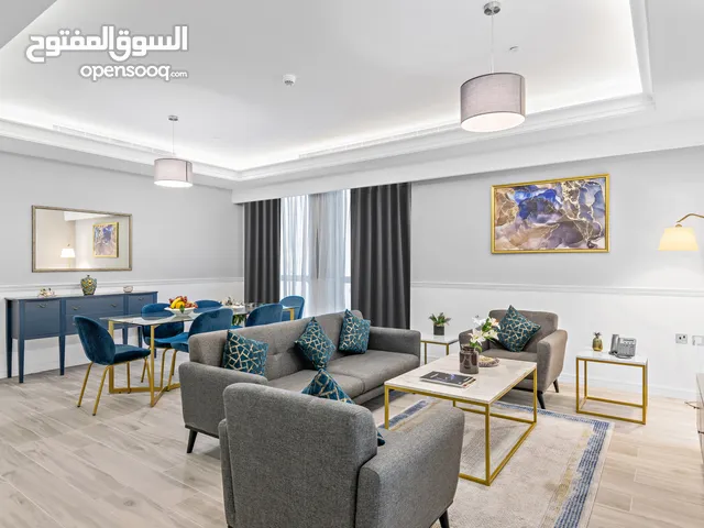 للبيع شقة جديدة مفروشة بالكامل في قلب الدوحة  غرفتين