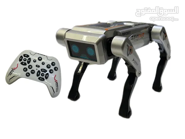 كلب روبوت ذكي يعمل على جهاز التحكم