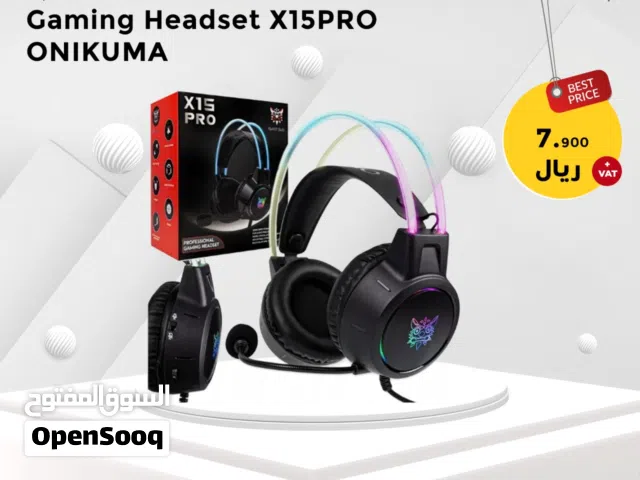 Onikuma X15 Pro RGB Wired Gaming Headset with Mic Over-Ear Headphones Surround Sound for PC