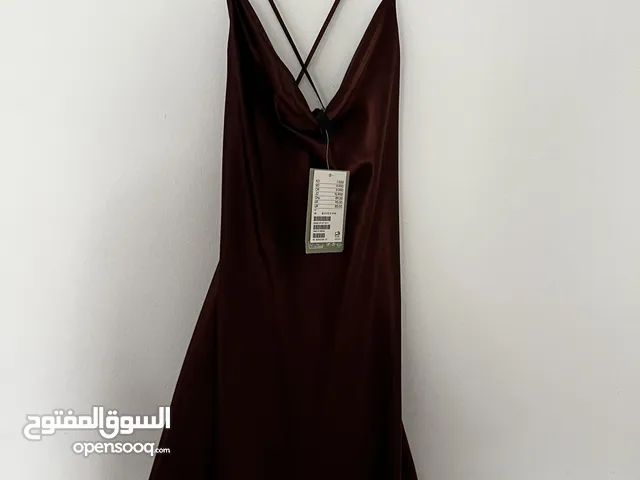 Brand new H&M brown silk dress