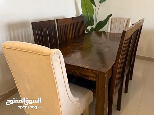 طاولة طعام/سفرة مع 6 كراسي