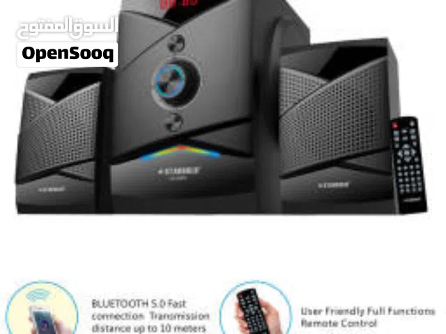 Stargold 2.1 Multimedia Speakers System with Subwoofer, Front Knob 90W Speaker, SG-G2021 Black