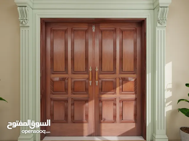 تصميم وتنفيذ ابواب داخليه وخارجيه