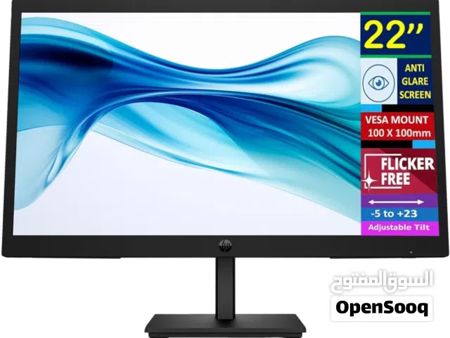 شاشه اتش بي جيمنج 22 انش بتردد 75 هرتز HP 22 INCH 1080P FULL HD 75HZ FLAT GAMING MONITOR