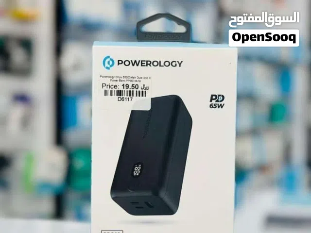 Powerology Onyx 20000 mAh dual USB C Powerbank