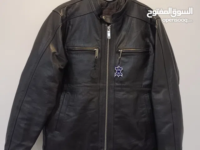 Black Leather jacket - Medium