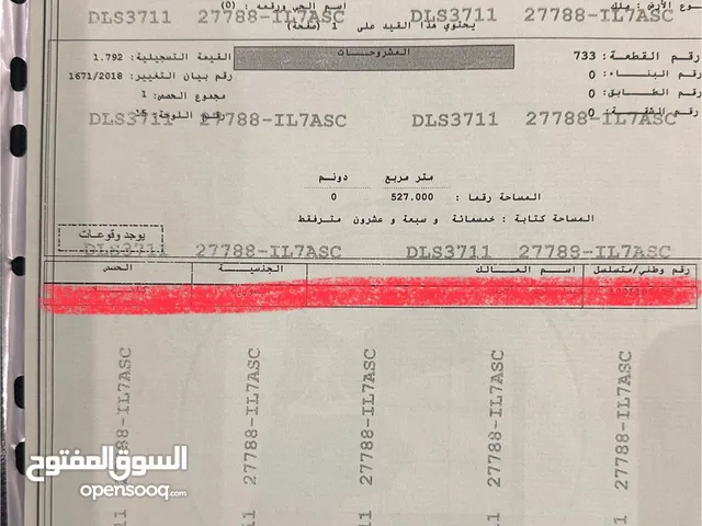 Residential Land for Sale in Irbid Aydoun