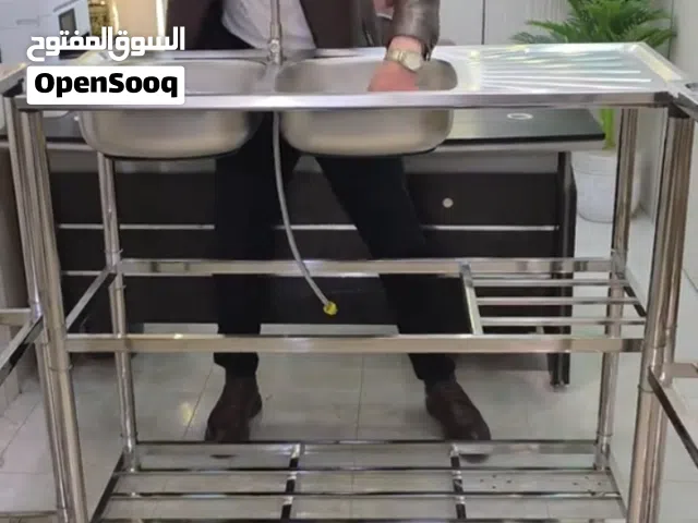 مجلى الستانلس ستيل حنفية جاهزة مع المجلى كامل قطع التركيب مناسب للبيت او المحلات