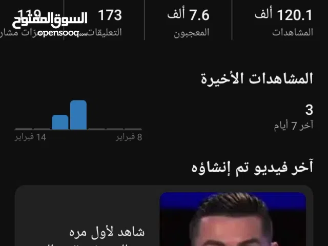 قناه يوتيوب للبيع
