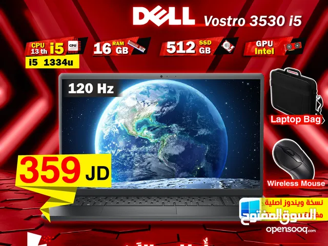 لابتوب موديل جديد ديل مكتبي انتل رام 16 جيجا Laptop Dell Vostro 3530 Intel Cpu Core i5 13th
