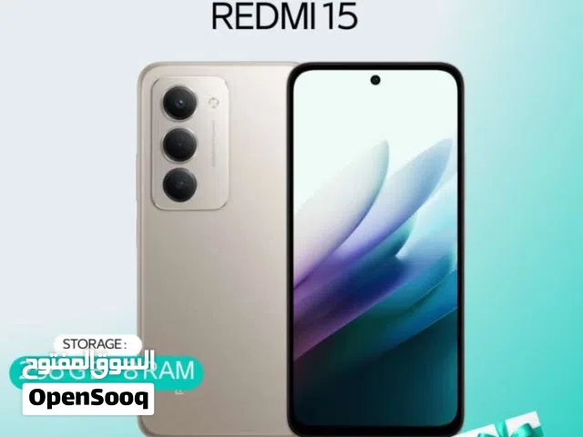 XIAOMI REDMI 15 ( 256GB ) / RAM 8 NEW //// شاومي ريدمي 15 ذاكره 256جيجا الرام 8 الجديد