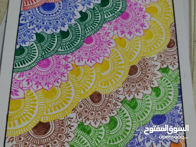 رسم بالوان السحريه يسحر النظر جمالا