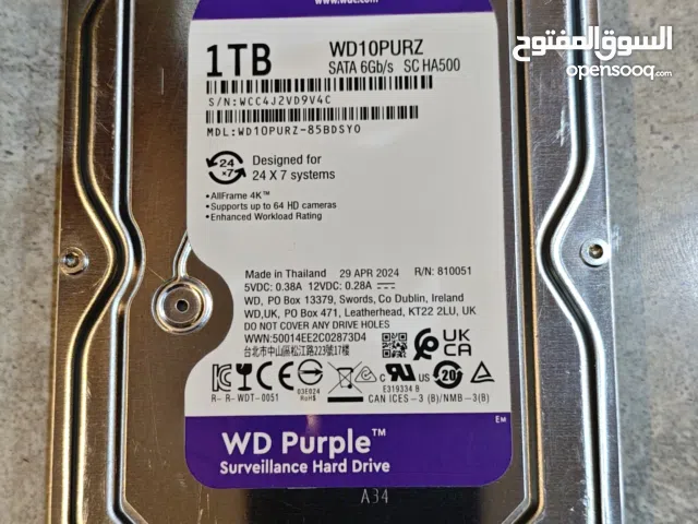 هاردسك WD 1TB جديد فقط مفتوح الغلاف
