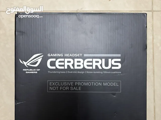 سماعات جامينج جديد rog cerberus asus جديدة مع الكرتون وكل الاكسسوارات قابل للتفاوض