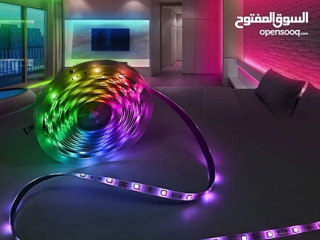 حبل إضاءة ليد متعدد الألوان مع جهاز تحكم عن بُعد بطول 10متر