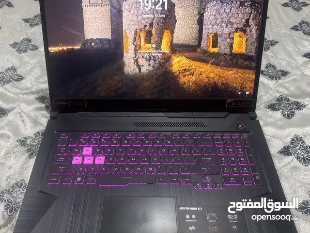 Urgent sale Asus Tuf 17 gaming laptop in excellent condition including gaming keyboard and mouse