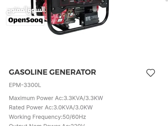 GASOLINE GENERATOR 3.3 KVA