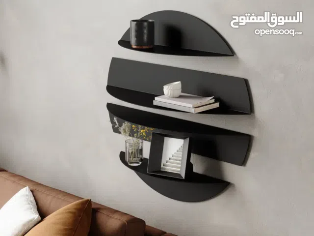 رف جداري معدني ديكور