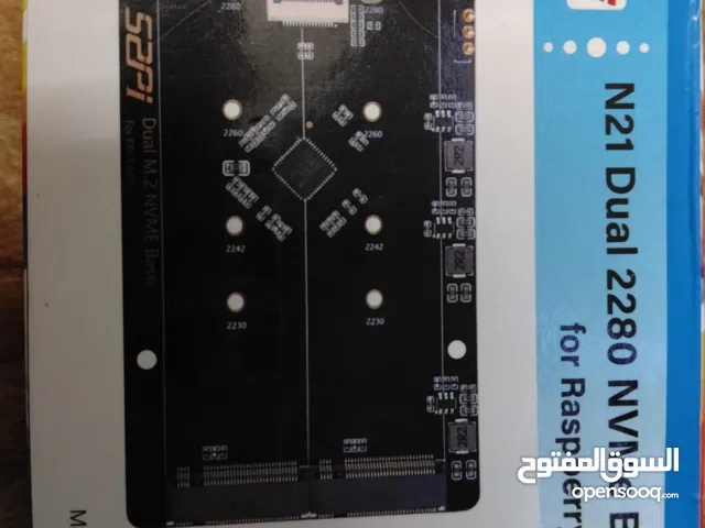 لعشاق الـ Raspberry Pi 5 حوّل جهازك لقاعدة تخزين مزدوجة SSD NVMe Raspberry Pi 5 - جديدة تماماً