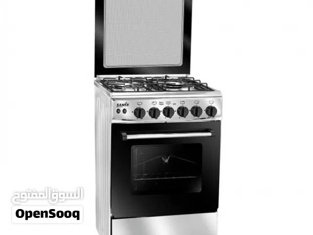 فرن غاز سامكس 4 عيون 60 سم ستانلس ستيل بسعر مغري جداً