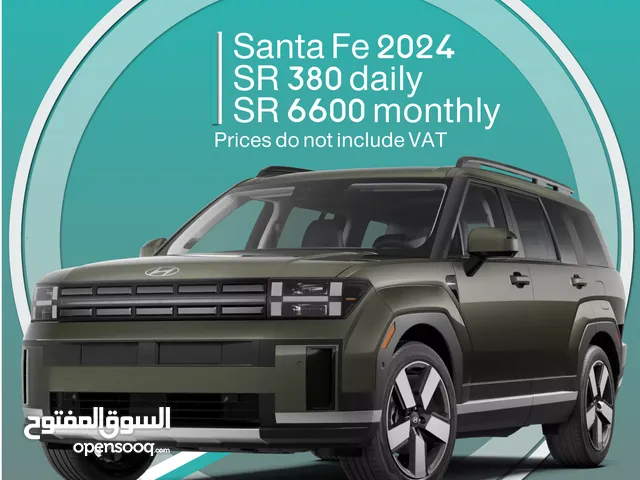 Hyundai Santa Fe 2024 for rent - Free Delivery for monthly rental