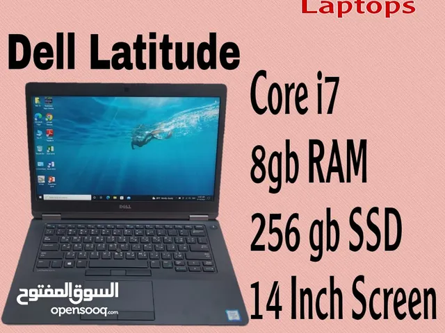 Core i7 8gb Ram 256gb ssd 14 inch Screen Windows 11pro ( more laptop's Available)