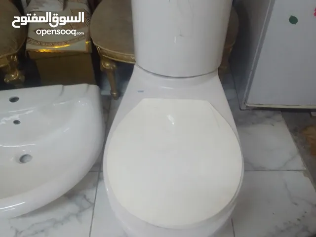 طقم حمام مع مغسله نص عامود سعودي