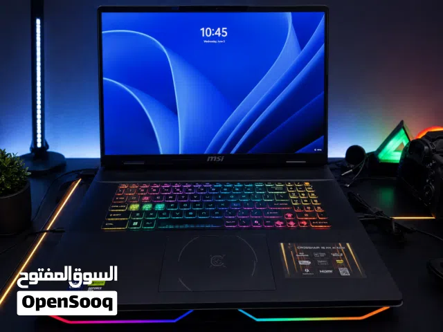 جهاز لاب توب MSI Crosshair 18 HX AI A2XW مستعمل 3 اسابيع