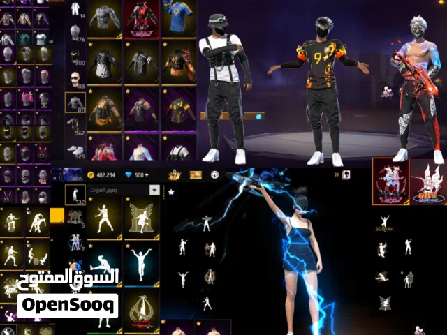 Free Fire Accounts and Characters for Sale in Amman