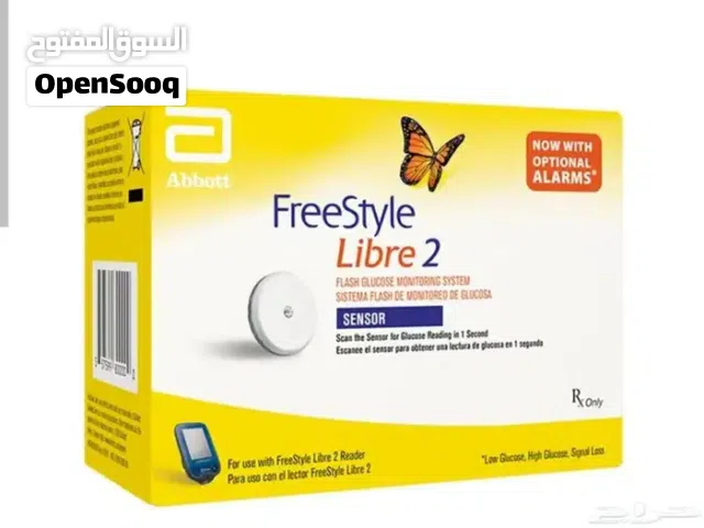 فري ستايل ليبر 2مجس حساس لقياس السكر 6 حبات بالتاريخ جديد