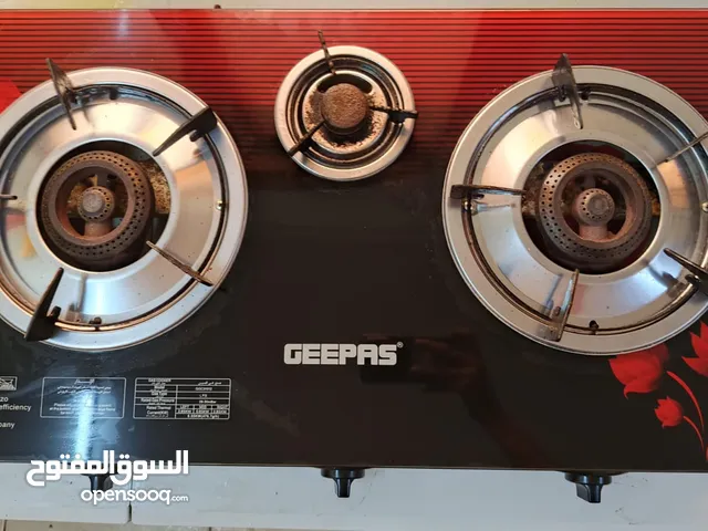 Geepas Gas Stove 3burner with Gas Cyclnder