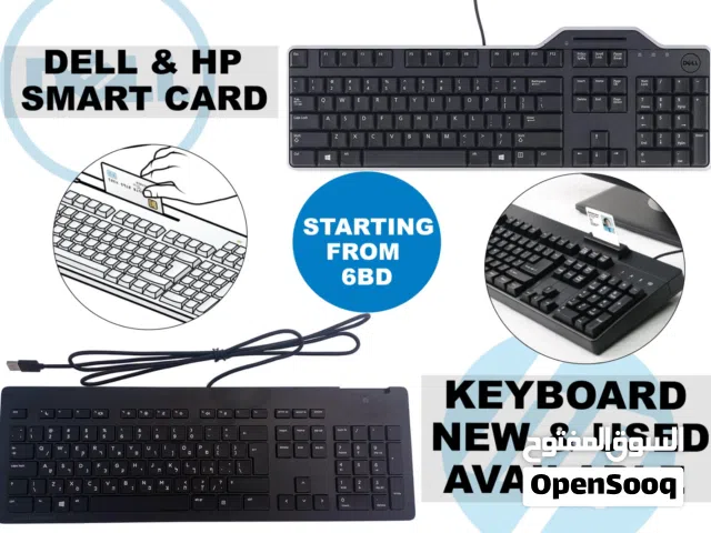 Original HP & Dell Smart Card Keyboards for Office & Secure Systems
