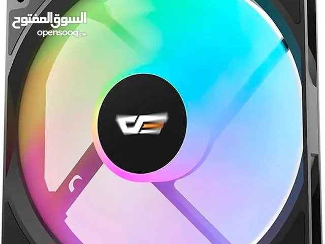 مروحة تبريد دارك فلاش جيمنج اصليه لكيسات الكومبيوتر ار جي بي DARKFLASH 120mm RGB GAMING CASE FAN
