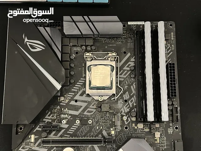 للبيع مذربورد STRIX B360-F GAMING رامات 16 2x8 DDR4-3200 معالج i5-8400 2.80GHZ