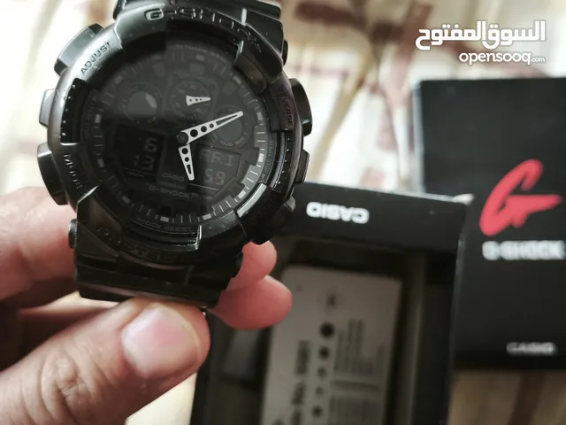 ساعة جي شوك بحاله جيده black edition GA100