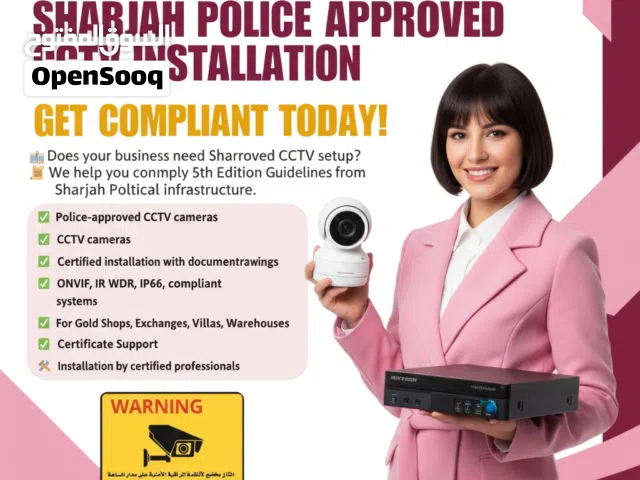 Expert CCTV Camera Surveillance System Sharjah Police Aproval Affordable for a Safer Home & Busines