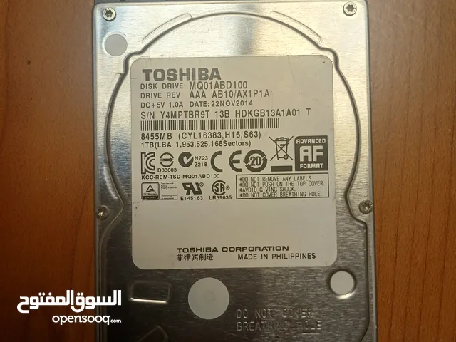 هارد ديسك لابتوب Toshiba 1TB مستعمل بحالة ممتازة