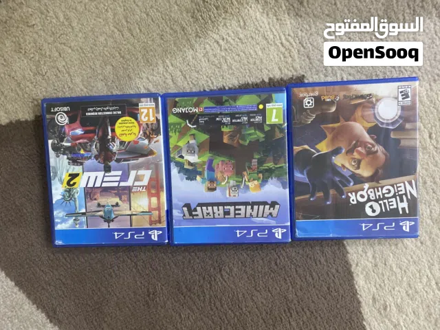 PS4 Games Bundle – Minecraft + Hello Neighbor + The Crew 2  Negotiable