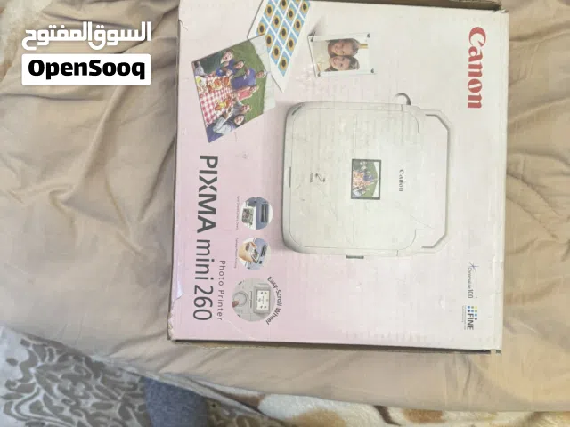 طابعة صور Canon pixma mini 260 بكرتونها مع التوابع