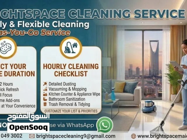 HOURLY AND MONTHLY CLEANING