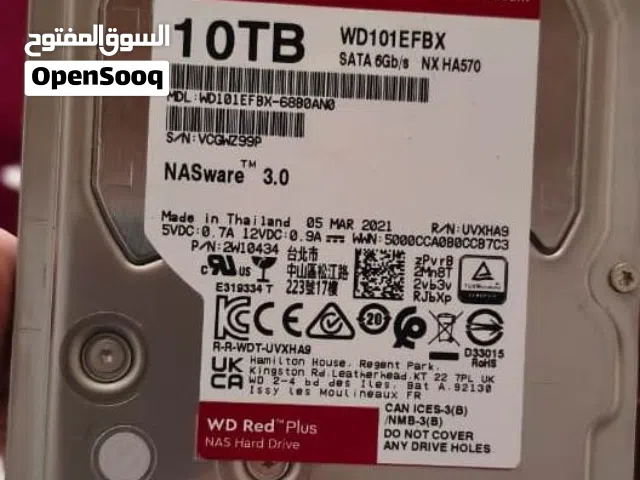 WD Red Plus 10TB Hard Disk Drive - 3.5 Inch هاردسك كبير 10 تيرا
