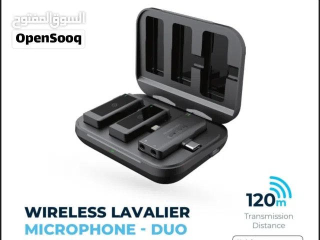 Mic Powerology MFI Dual Connector Wireless Lavalier Microphone x2 Mic 2000mAh