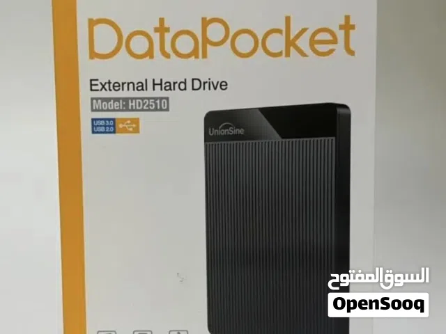 UnionSine 500GB Portable External Hard Drive — Ultra Slim (Black)