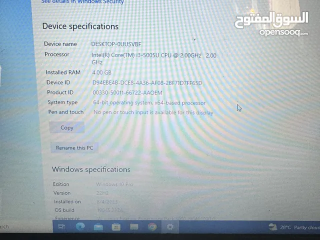 Windows HP for sale  in Ajman
